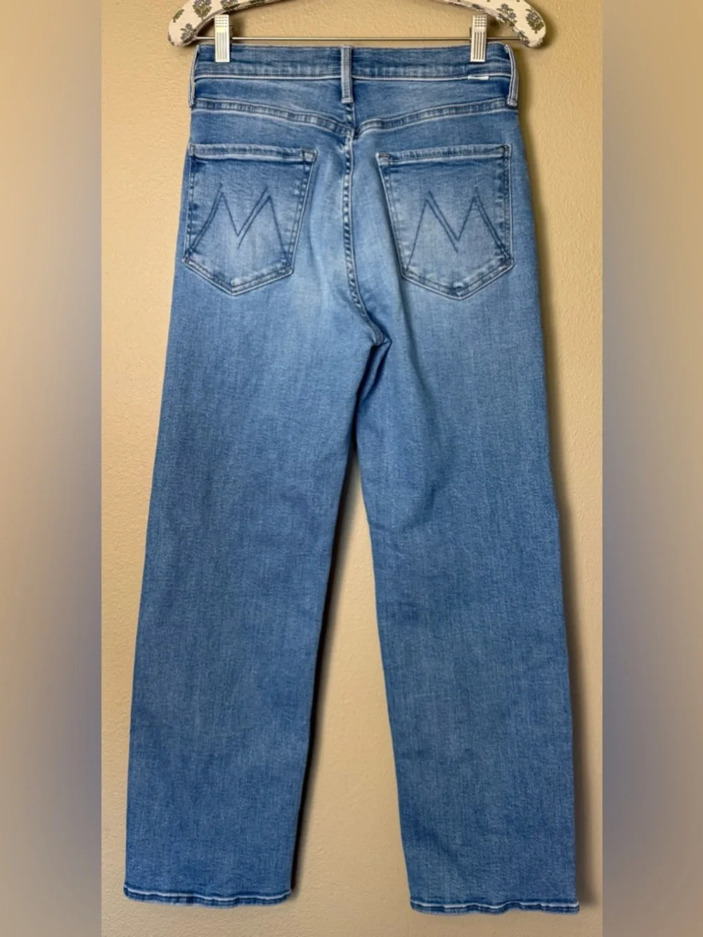 MOTHER Lil' Zip Rambler Flood Jeans Out of the Blue Size 28 - Picture 3 of 8